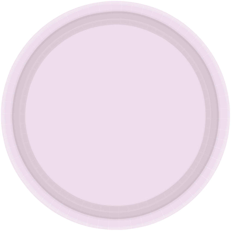Pastel Lilac 17cm Round Paper Plates Pack of 20