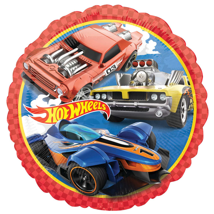 45cm Standard HX Hot Wheels Foil Balloon