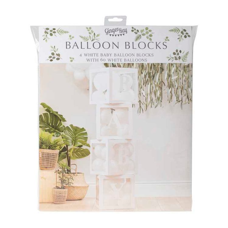 Botanical Baby Pop up Baby Balloon blocks Pack of 4