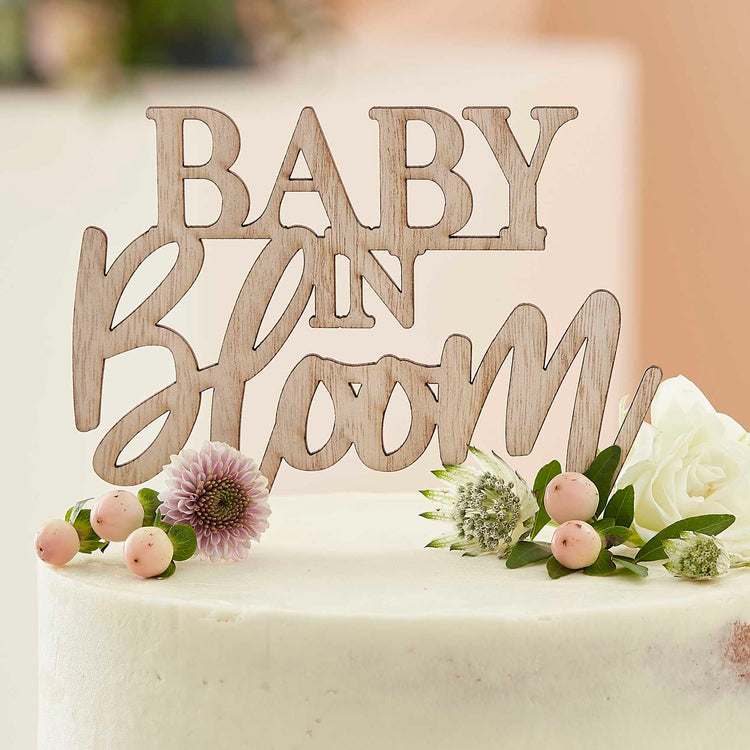 Baby in Bloom Cake Topper