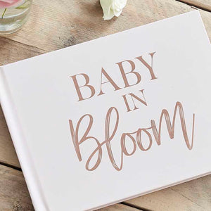 Baby in Bloom Guest Book Foiled