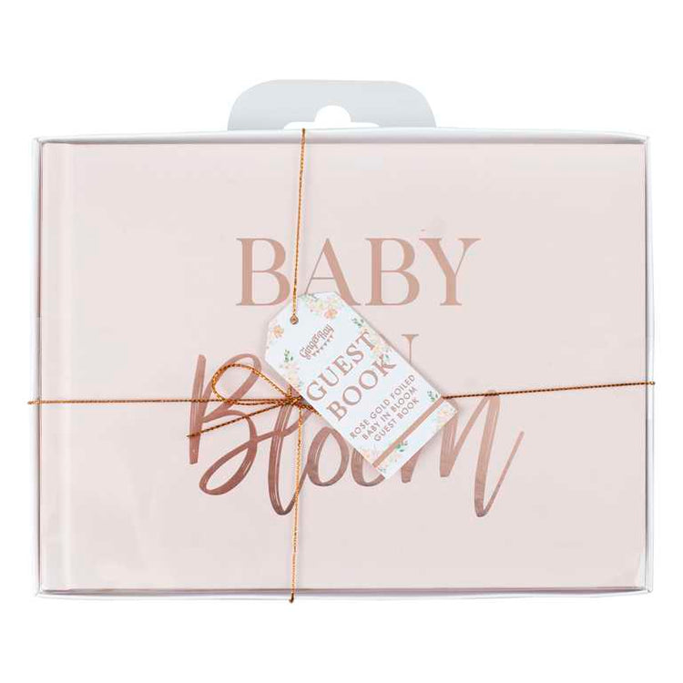 Baby in Bloom Guest Book Foiled