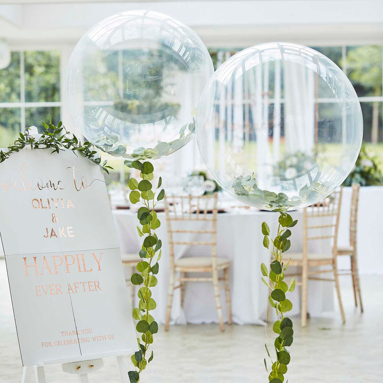 Botanical Wedding Orb Balloon Foliage Kit