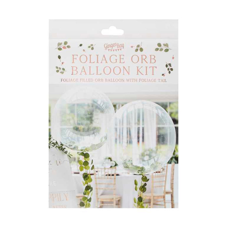 Botanical Wedding Orb Balloon Foliage Kit
