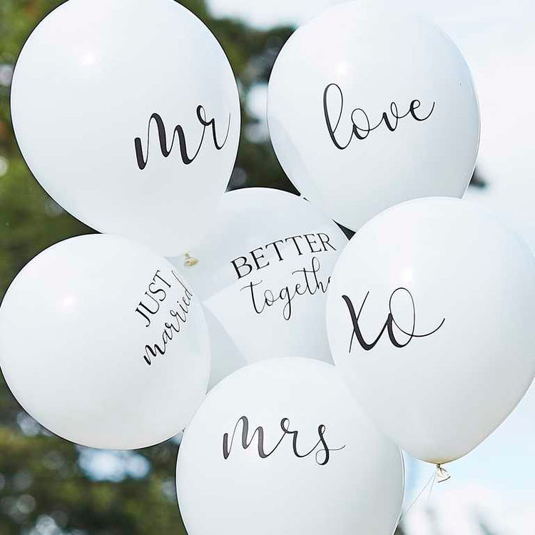 Botanical Wedding Balloons Balloon Bundle Pack of 6