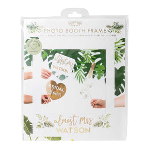 Botanical Hen Party Gold Foiled Customisable Photo Booth Polaroid Frame