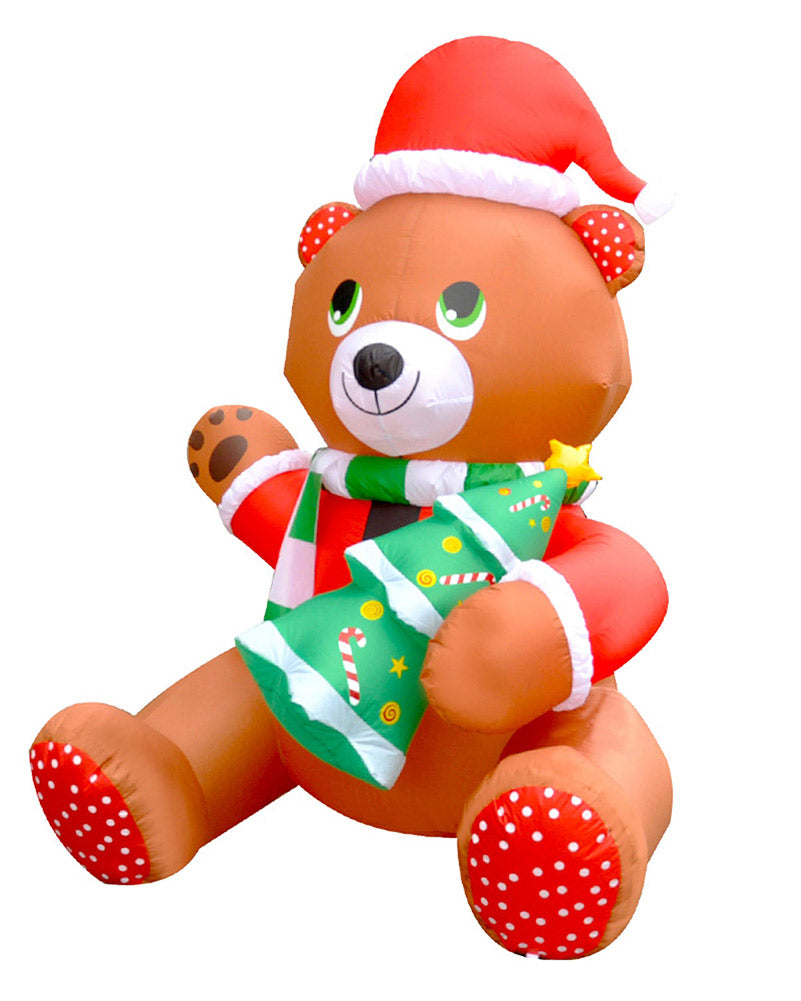 Bear with Tree Christmas Inflatable 1.8m