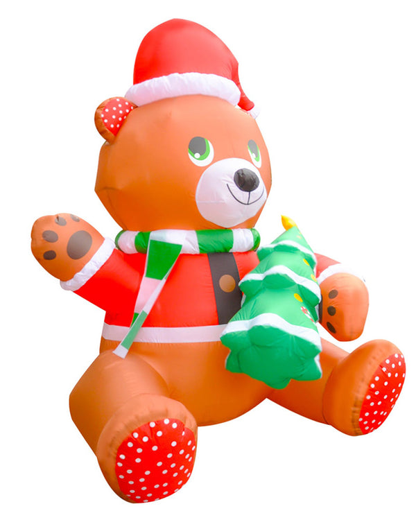 Bear with Tree Christmas Inflatable 1.8m