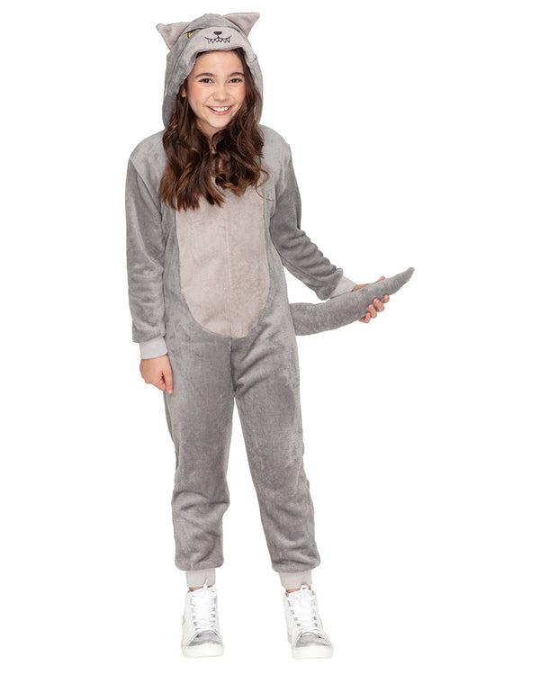 Big Bad Wolf Deluxe Kids Costume Jumpsuit