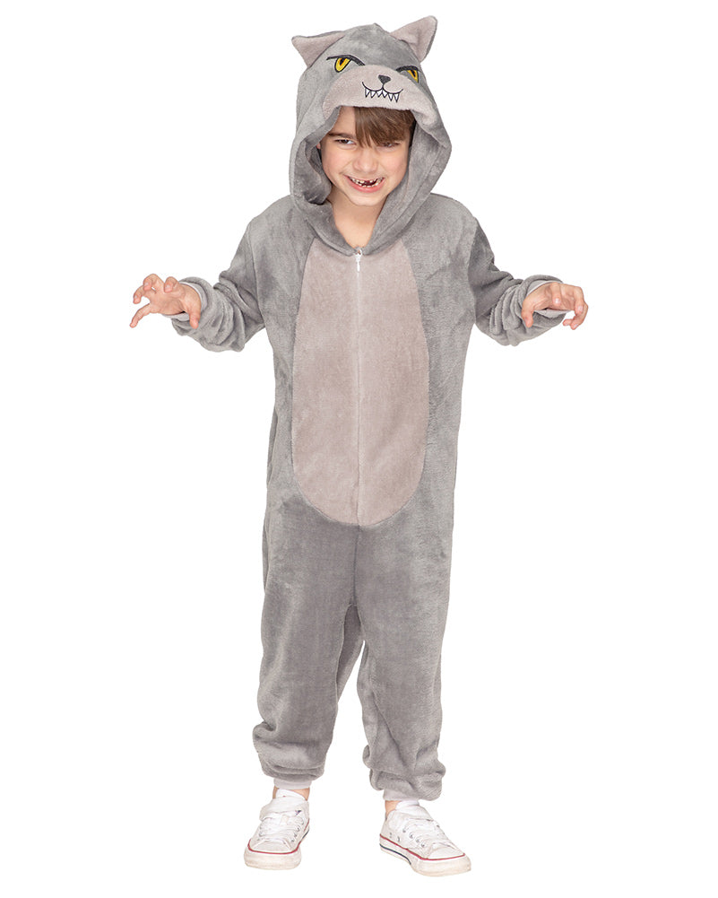 Big Bad Wolf Deluxe Kids Costume Jumpsuit