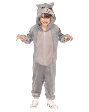 Big Bad Wolf Deluxe Kids Costume Jumpsuit