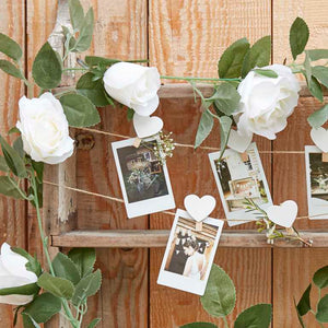 Rustic Country White Flower Garland