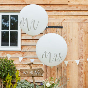 Rustic Country Balloons - 36in - Mr And Mrs Pack of 2