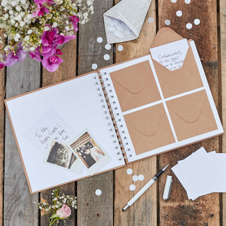 Rustic Country Guestbook Mini Pack of 80