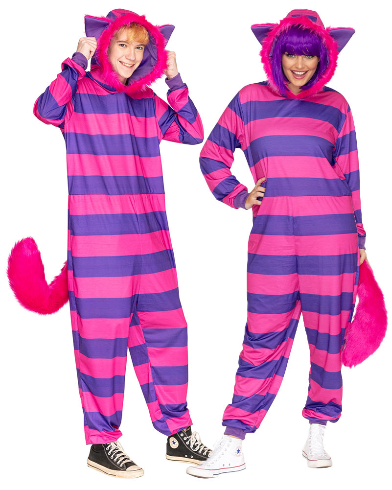 Cheshire Cat Deluxe Plus Size Adults Book Week Costume Jumpsuit