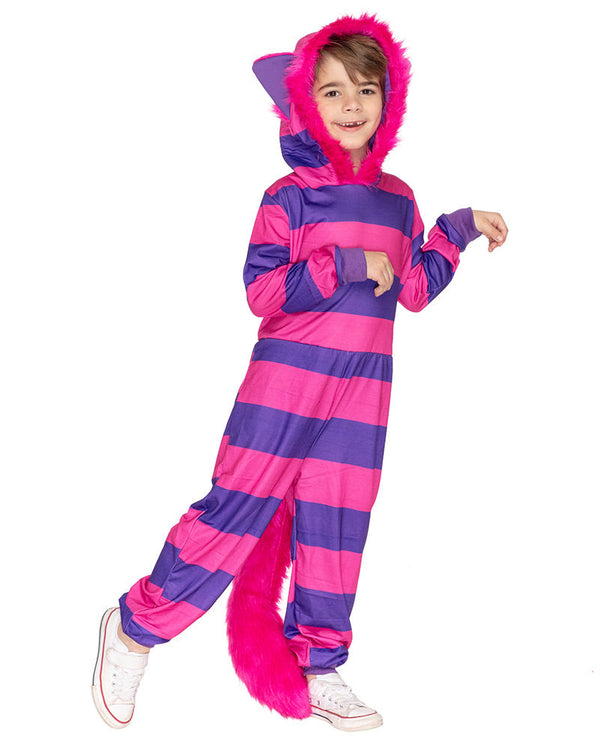 Cheshire Cat Deluxe Kids Costume Jumpsuit