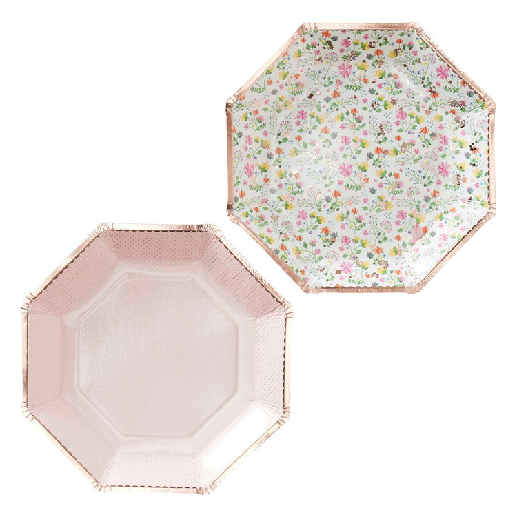 Ditsy Floral Paper Plates Pack of 8