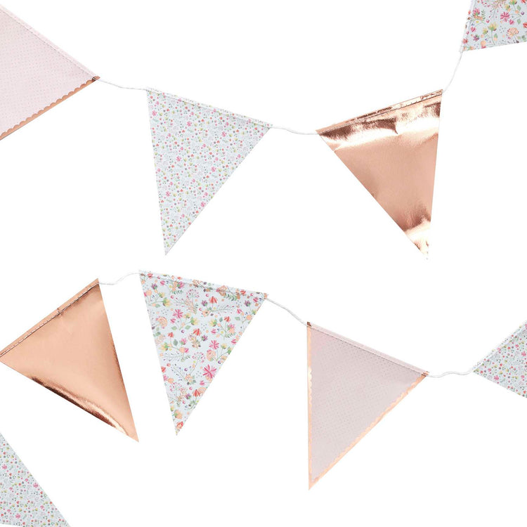 Ditsy Floral & Rose Gold Bunting