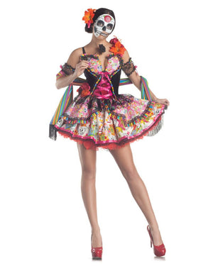 Day of the Dead Deluxe Womens Costume