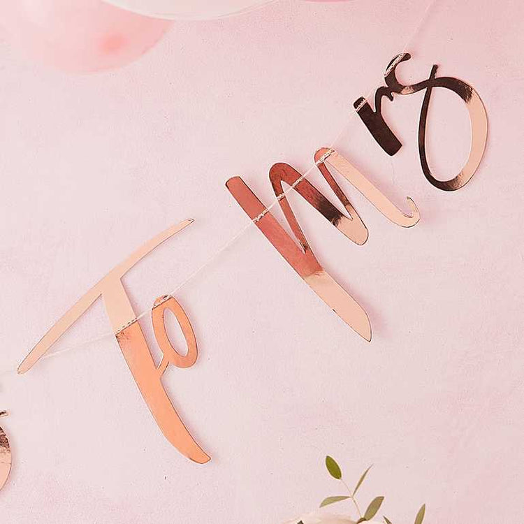 Floral Hen Party Rose Gold From Miss To Mrs Bunting