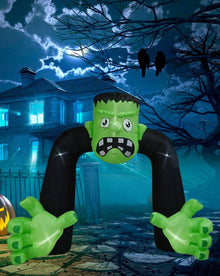 Frankenstein Arch With Projector Lawn Halloween Inflatable 2.5m