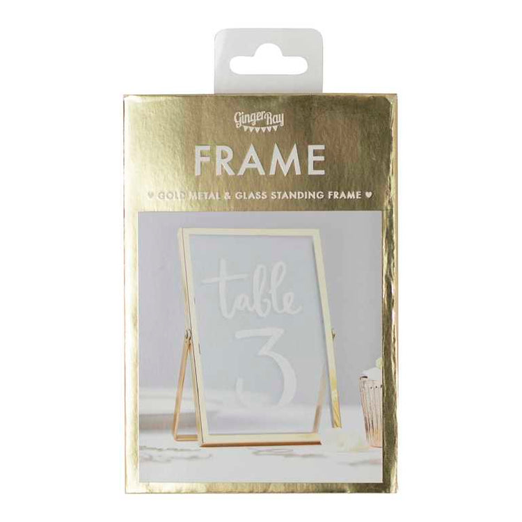 Gold Wedding Gold Standing Frames
