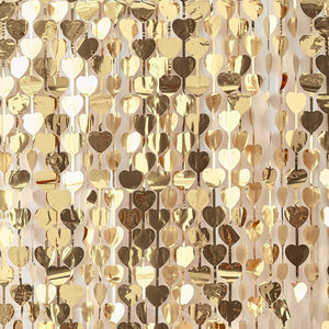 Gold Wedding Heart Backdrop