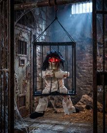 Jail House Ghost Animated Halloween Decoration 28cm