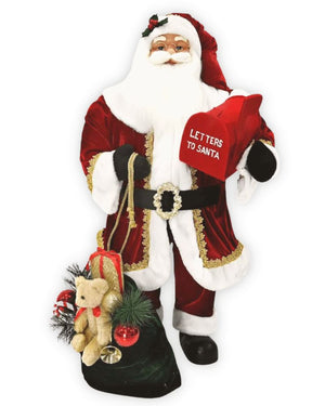 Christmas Grand Santa Mailbox Sack Figurine 90cm