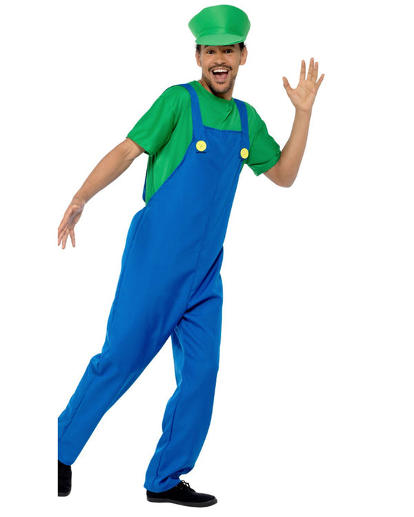 Green Plumber Guy Mens Costume