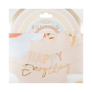 Happy Everything Bunting Gold Foiled Pack of 2