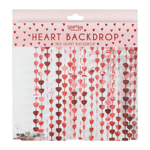 You and Me Heart Shaped Party Backdrop