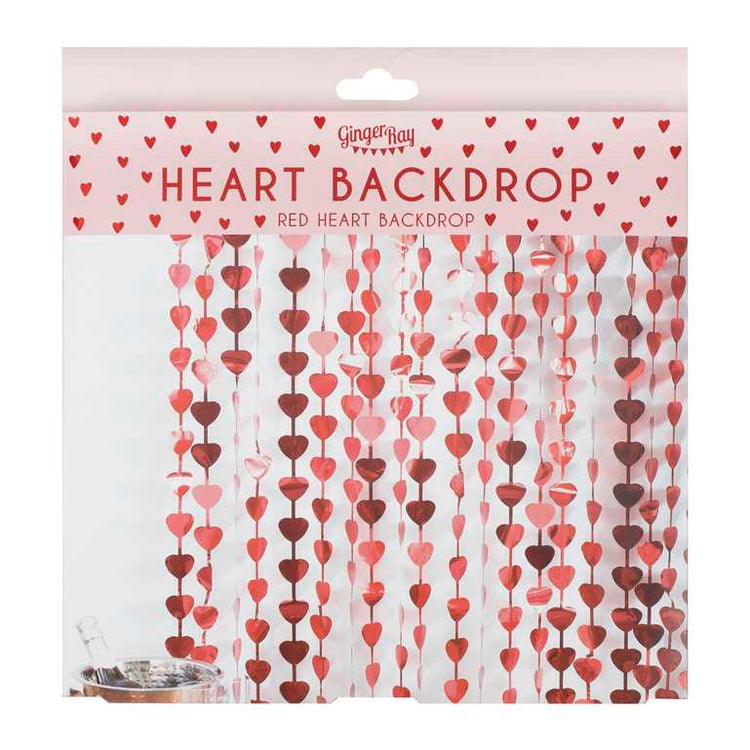 You and Me Heart Shaped Party Backdrop