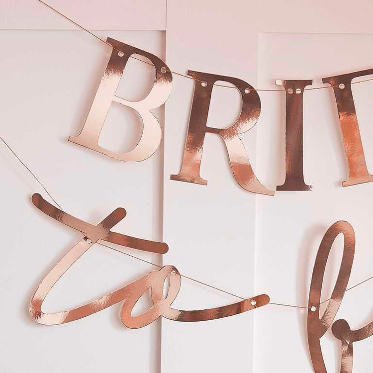 Hen Party Rose Gold Bride To Be Bunting
