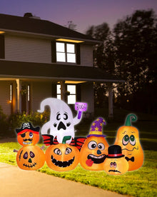 Pumpkin Family Lawn Halloween Inflatable 2.2m