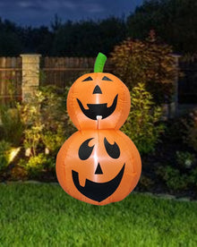 Pumpkin Stack Halloween Lawn Inflatable 1m