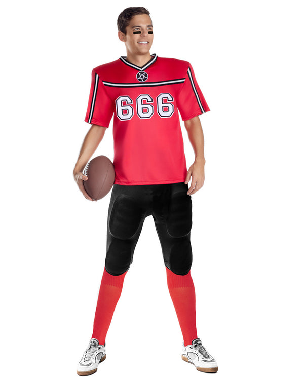 Hellbent Football Player Mens Costume