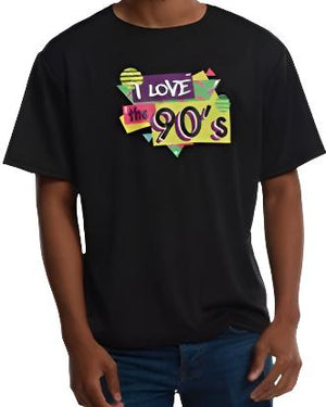 90's costume tshirt with 90s style graohics
