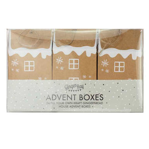 Let It Snow Christmas Advent Boxes Pack of 24