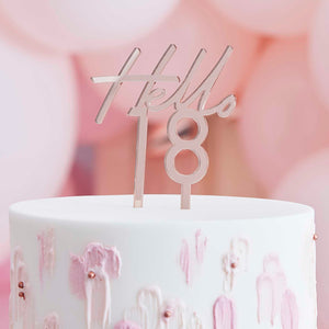 Mix It Up Cake Topper Eighteen