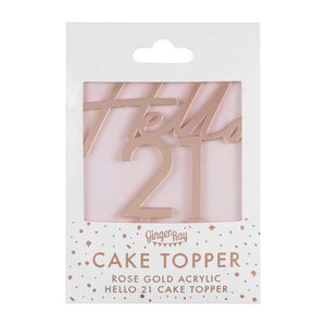 Mix It Up Cake Topper Twenty One