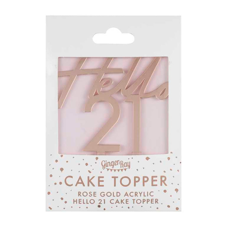 Mix It Up Cake Topper Twenty One