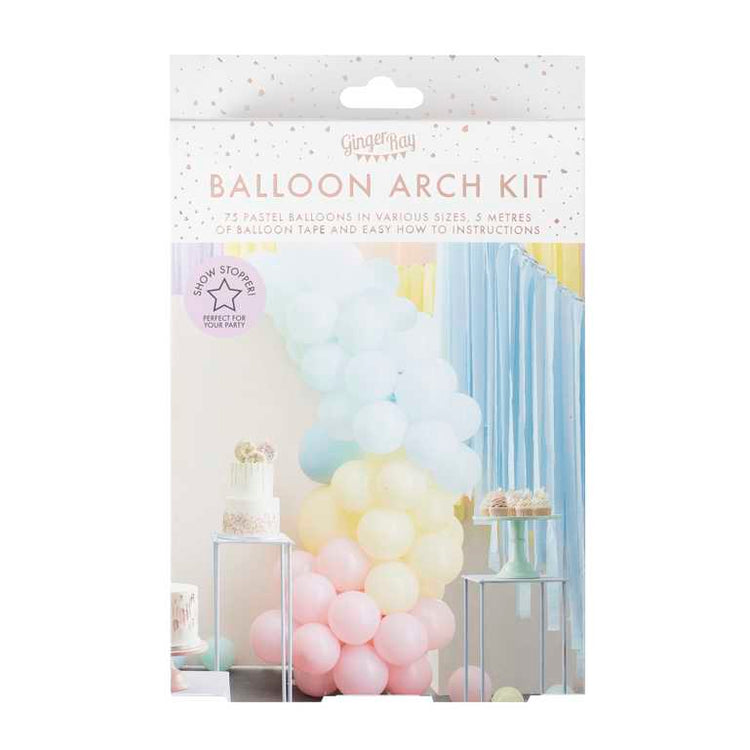 Mix It Up Pastel Balloon Arch Pack of 75