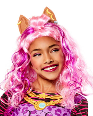 Monster High Clawdeen Pink Kids Wig