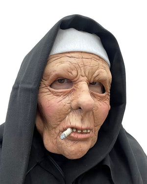 Nasty Habit Nun Hooded Deluxe Mask