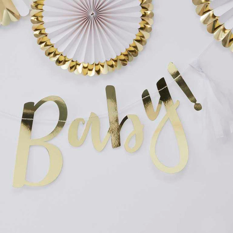 Oh Baby! Backdrop Gold Balloon