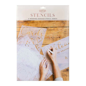 A Touch of Pampas Stencils Wedding Pack of 6