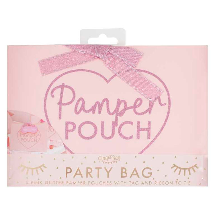 Pamper Party Pink Glitter Pamper Pouch Pack of 5