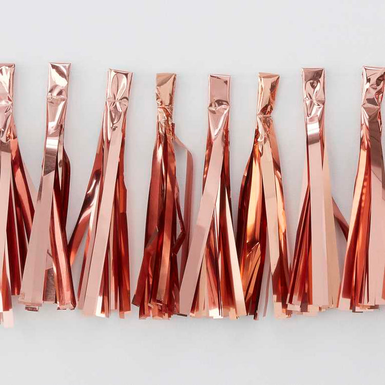 Pick & Mix Rose Gold Tassel Garland Rose Gold Pack of 15
