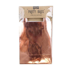 Pick & Mix Rose Gold Party Bags Rose Gold Pack of 5